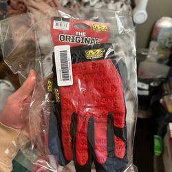 Supreme Mechanix Leather Work Gloves SS24 Red - Size Large