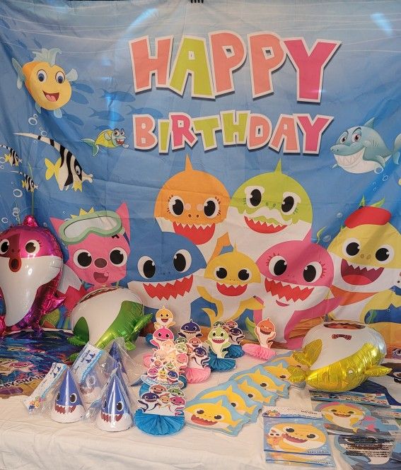 Baby Shark Birthday Decorations