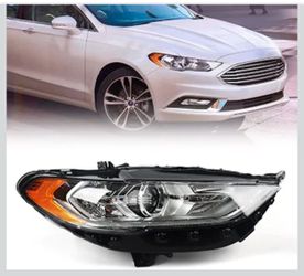 Halogen Headlight Assembly for Ford Fusion 2017 2018 2019 2020 RH
Projector Headlamp Replacement Chrome Housing Front Lamp HS7Z13008G Right Passenger 