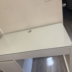 Ikea Micke Desk Glass Top