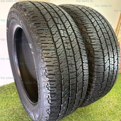U236  275 55 20 113T  Goodyear  Workhorse HT  2 Used Tires 95% Life 
