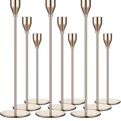 Candlestick Holders W/ LED Wax Candles