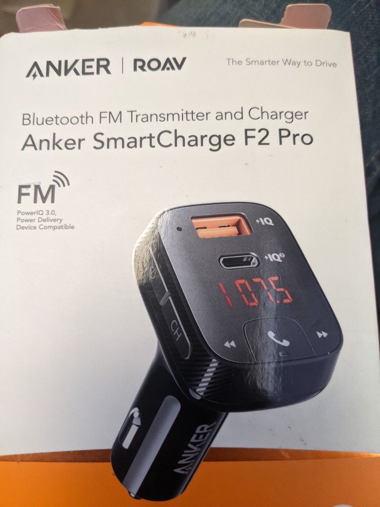 ANKER ROAV SMARTCHARGE F2 PRO BLUETOOTH FM TRANSMITTER USB-C PD