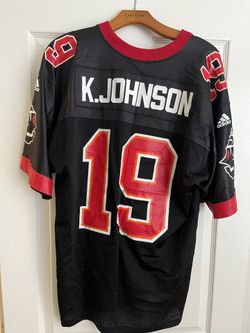 Keyshawn Johnson #19 Throwback Bucs home Black Jersey Adidas XL $50.00
