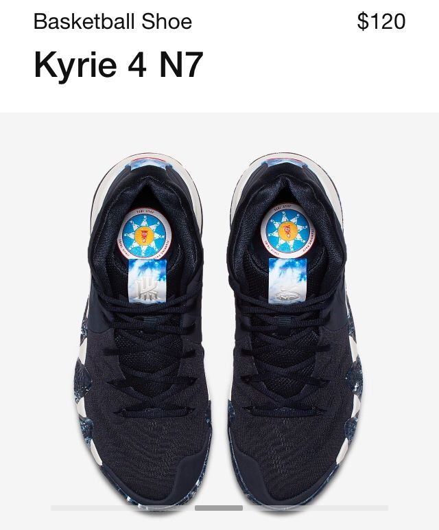 KYRIE 4 "N7" (NATIVE AMERICAN/STANDING ROCK LOGO)