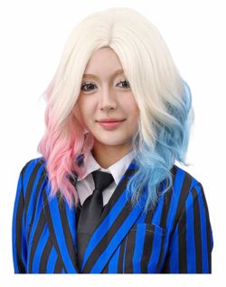 Cosplay Wig Pink Blue Blonde