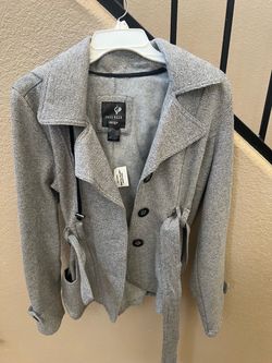 Gray Hooded coat