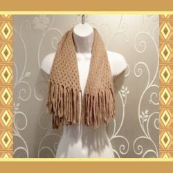 WOMENS TAN SCARF