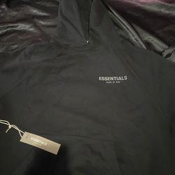 Black Essential Hoodie 