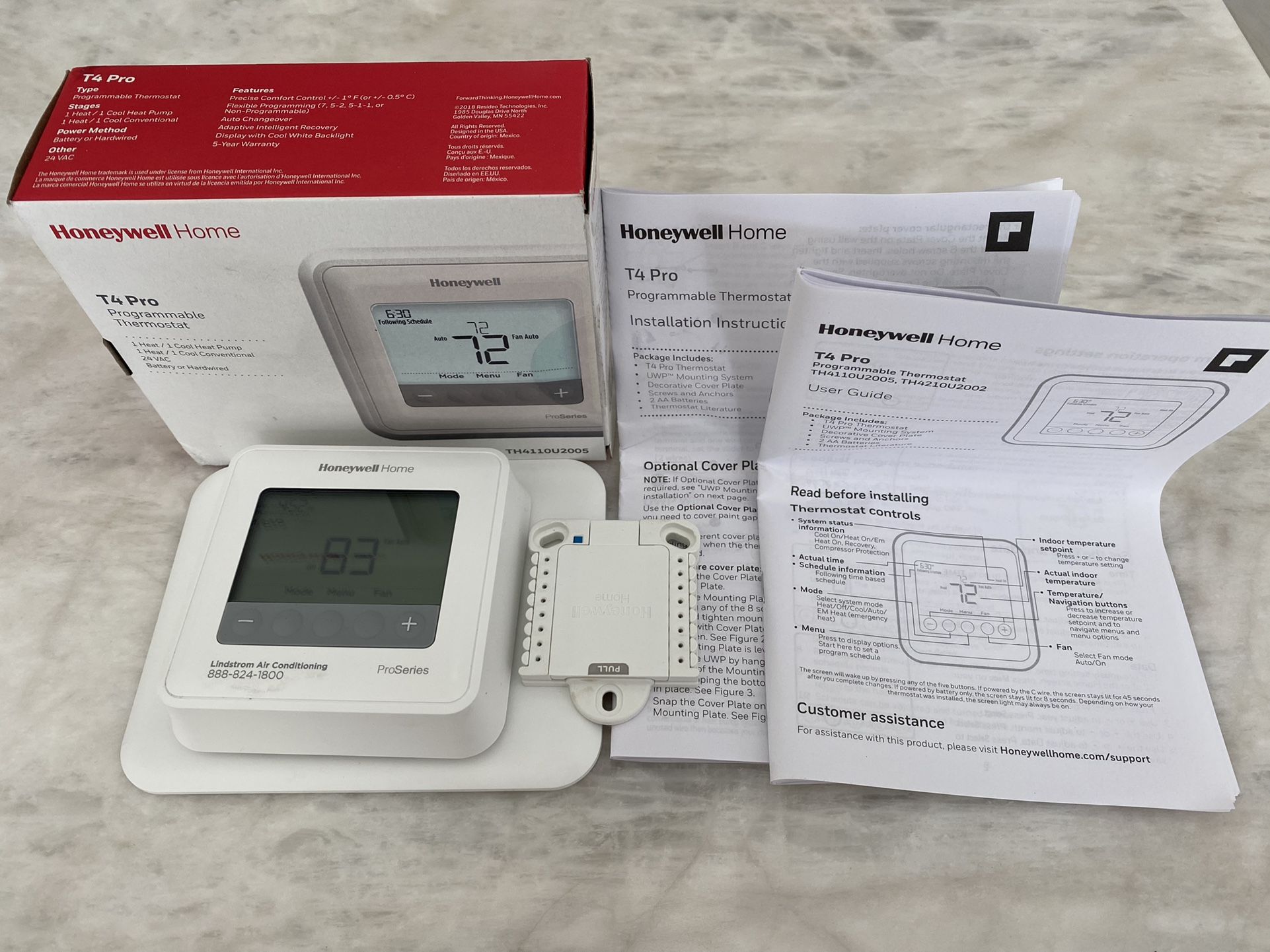 Brand new Honeywell T4 Pro Programmable Thermostat