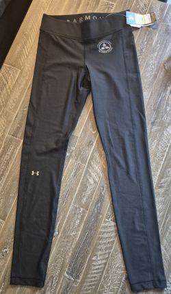UNDER ARMOUR WOMEN'S HEATGEAR COMPRESSION LEGGINGS BLACK SZ Medium