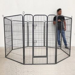 (New in box) $125 Heavy-Duty Pet Playpen Pet Crate Kennel Fence 48” Tall x 32” Wide x 8-Panel 