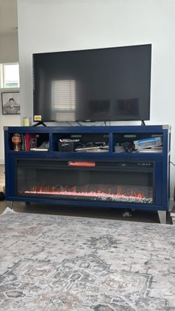 TV stand , fire place media console
