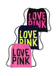Love pink drawstring backpacks 20/each