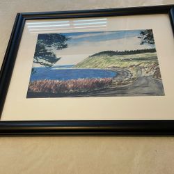 Ebey’s Landing Watercolor Painting