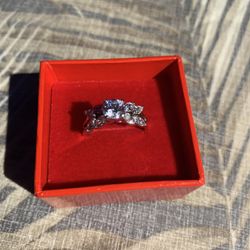 Woman’s Silver Ring 925 With Size 10 Stones As Posted