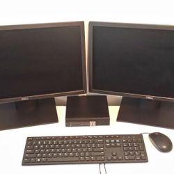 Dell Optiplex 7040 with (2x) 22 " Dual Monitor Win 11