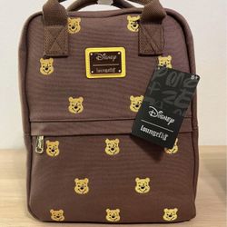 Loungefly Winnie The Pooh Canvas Backpack NWT