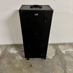 AW Rolling Makeup Case Portable Hair Barber Studio