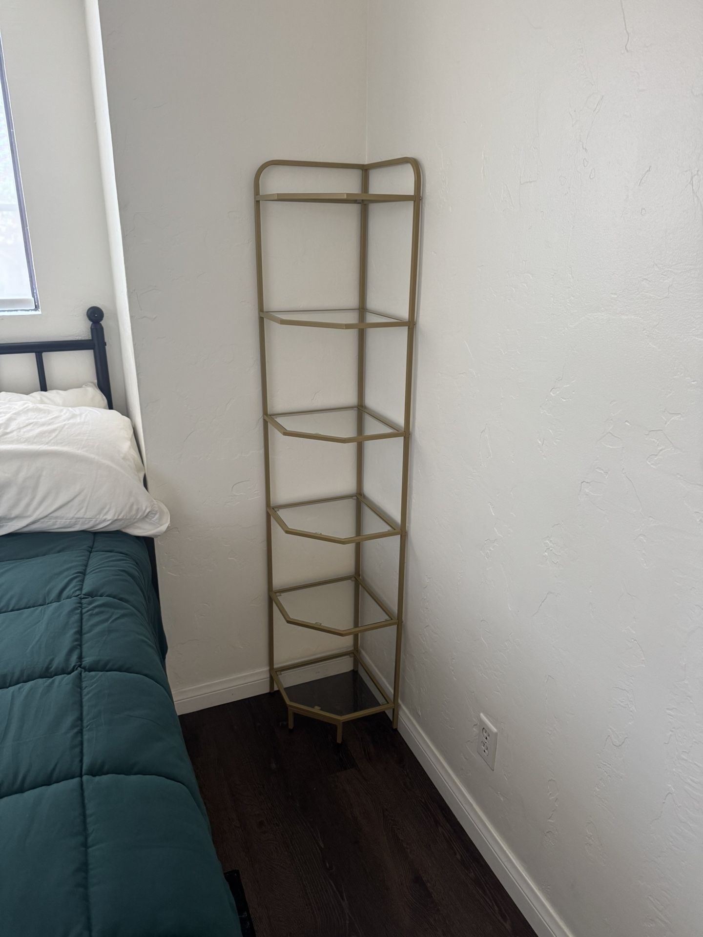 Gold Corner Shelf