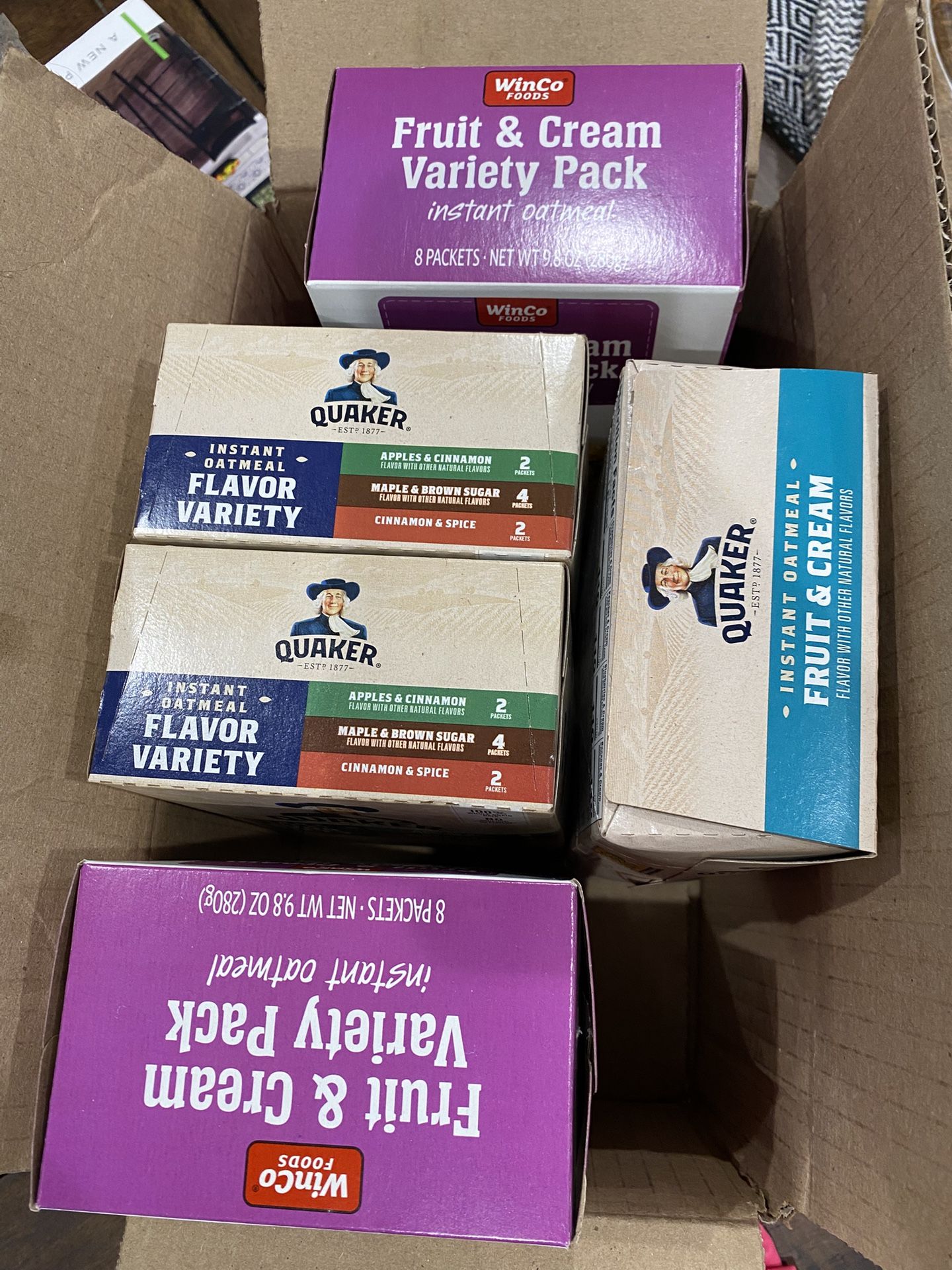 5 Boxes Flavored Instant Oatmeal FREE