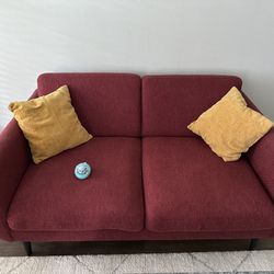 IKEA Red 2-Seater Sofa