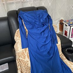 Long Blue Dress 