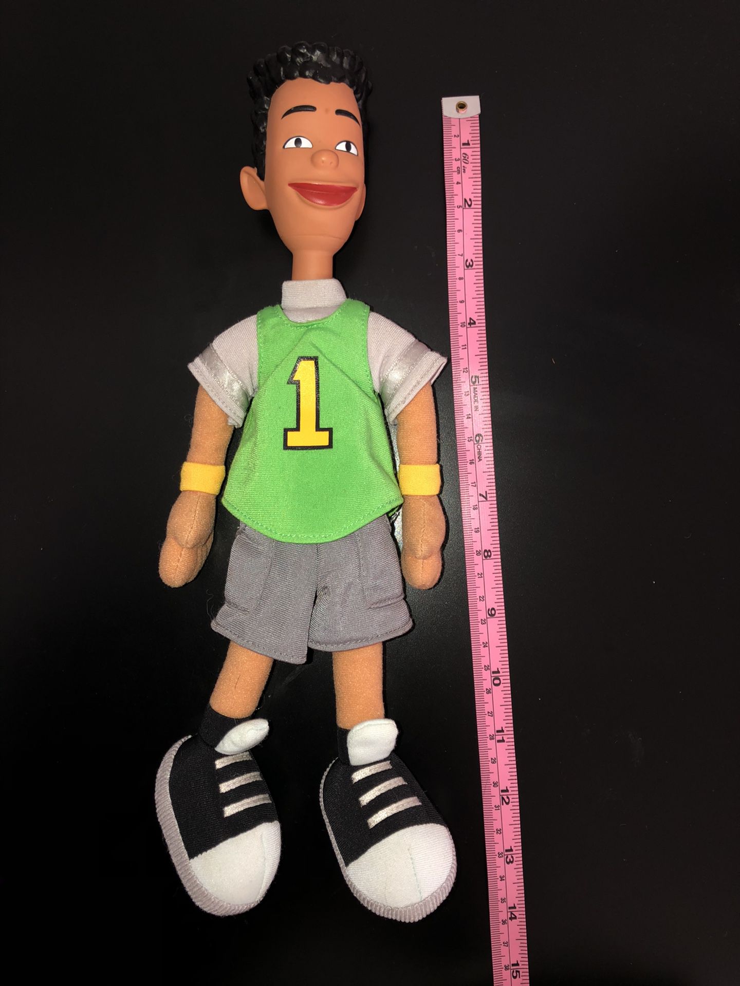 Disney Recess Vince LaSalle Boy Plush Doll Vinyl Head 11" Mattel Arcotoys