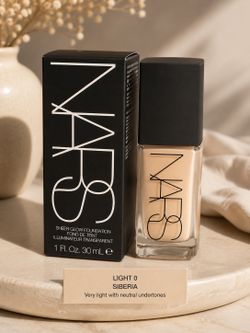 Nars Sheer Glow Foundation Shade Light 0 Siberia