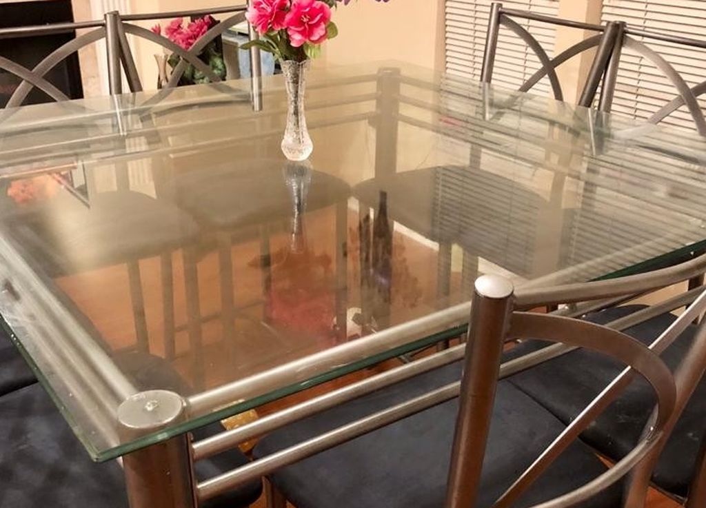 Glass Dining Table With 8 Chairs