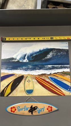 Surfboard wall decoration