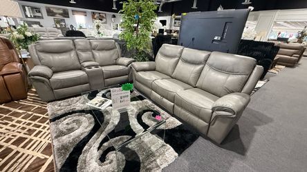 2 PC RECLINER SOFA AND LOVESEAT