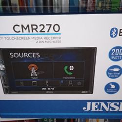 Jensen CMR270 Bluetooth 7" LED Touchscreen Car Stereo Receiver USB/SD AM/FM AUX



