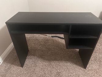 Small black desk
