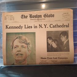 THE BOSTON GLOBE MORNING EDITION FRIDAY JUNE 7, 1968