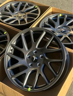 18” Tesla Model 3 Factory Wheels Rims OEM Photon New