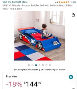 Car Bed  With Mattress, Like New Never used 