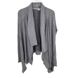 Splendid Women's Open-Front Waterfall Top Sweater Gray Size S