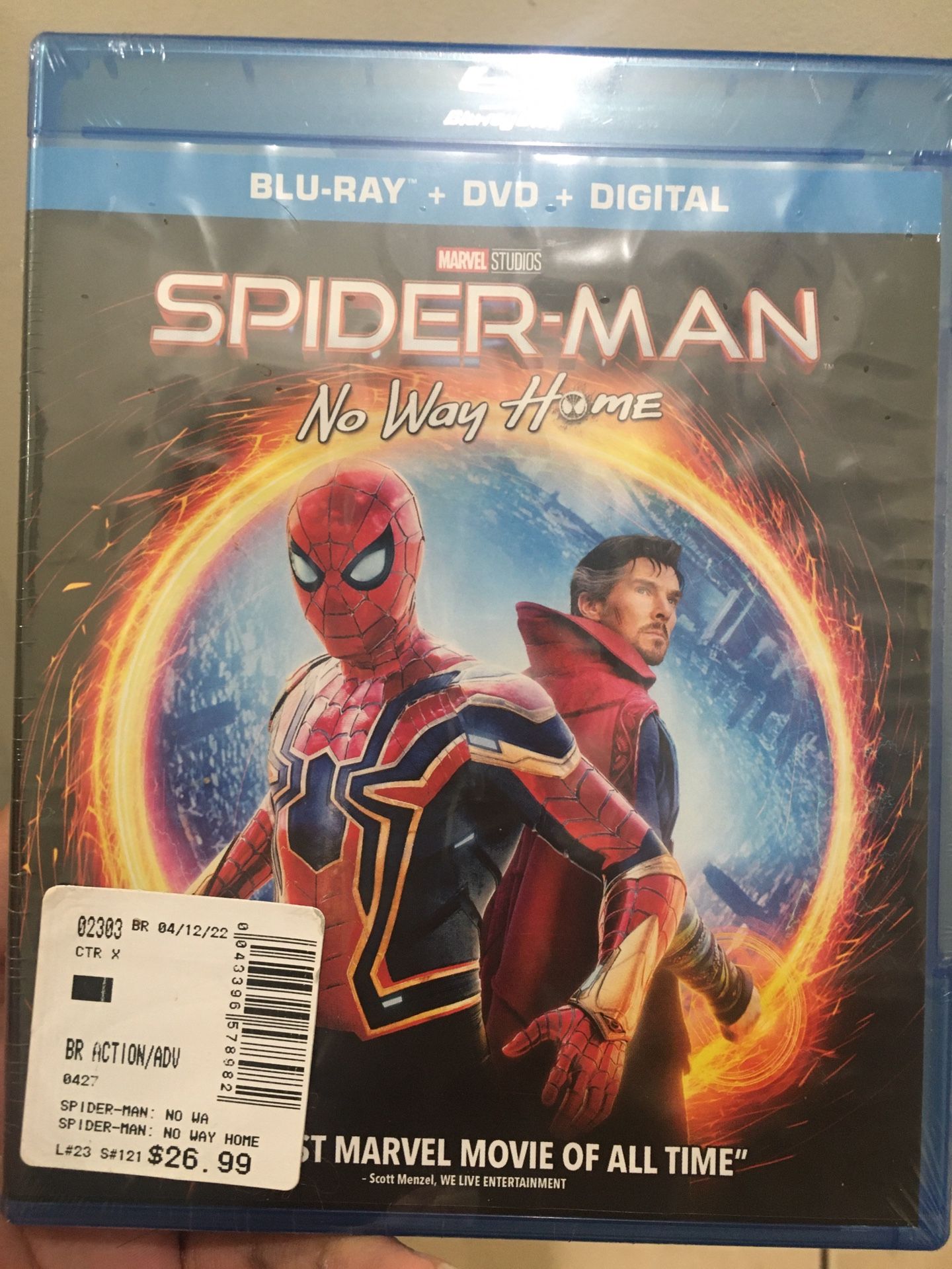 Spider-Man No Way Home Blue Ray 