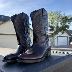 Cherry Polished Cowboy Boots 