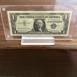 US Currency $1.00 - 1957 - Silver Certificate - 1978 Birth Year Serial Number!!!