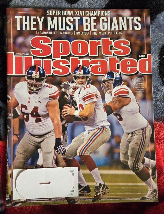 Sports Illustrated February 13, 2012 Superbowl XLVI Eli Manning New York Giants