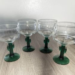 Cactus Margarita Glasses