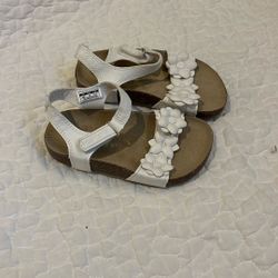 Carters Toddler 8 Cute White Sandals 