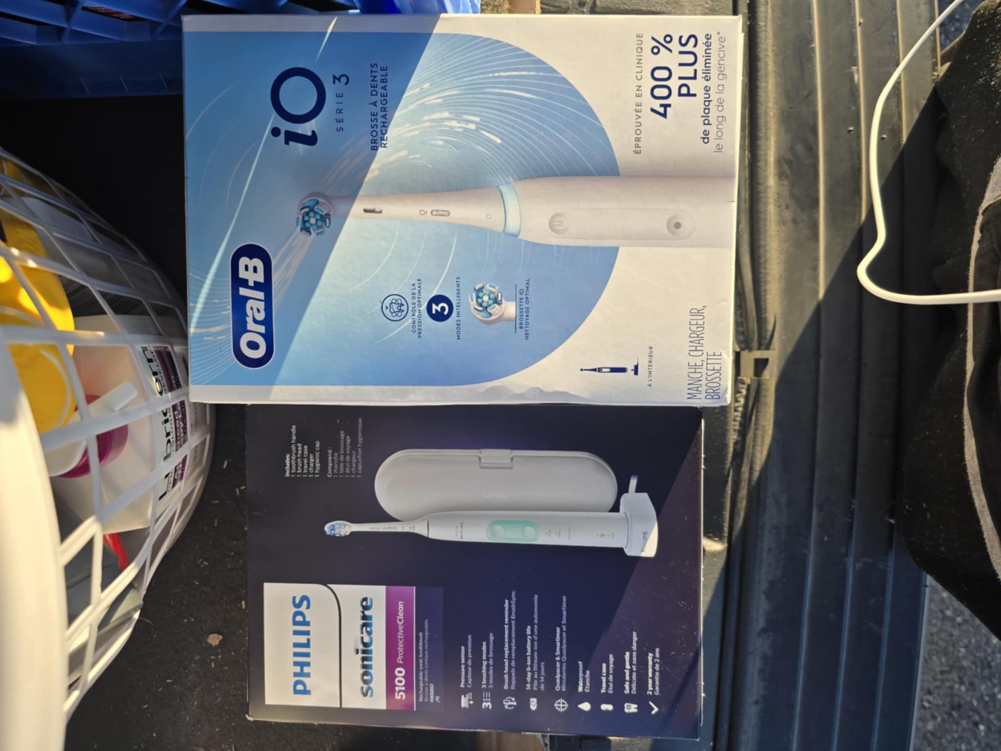 Oral B Toothbrush, Sonicare Toothbrush Sensodyne Toothpaste