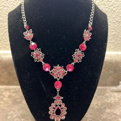 Pink Vintage Necklace 