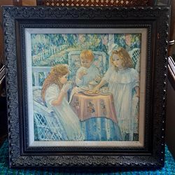 Irene Borg "Tea for Three "painting