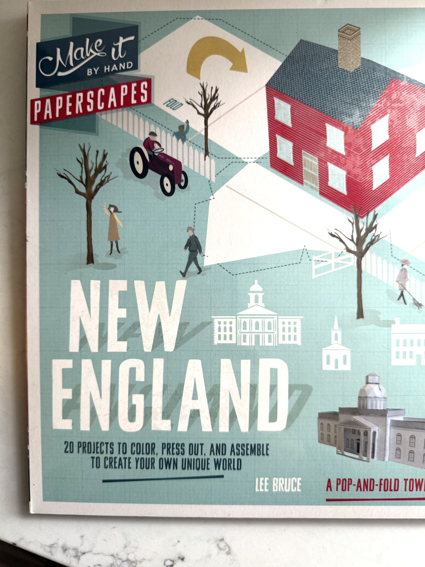 Paperscapes New England - Color & Craft a New England Village  Paperscapes New England transitions fans of adult coloring books into the world of craf