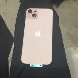 iphone 15 plus pink back glass for parts