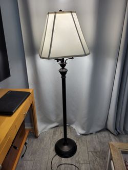 Bronze Multi-Bulb Floor Lamp with Shade